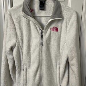 The North Face Fleece Jacket with Pink Logo